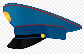 Stock photography Peaked cap Mail carrier Clip art - Blue Police Hat 