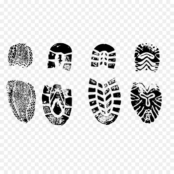 Stock photography Printing Footprint Shoe - Footprints vector material 