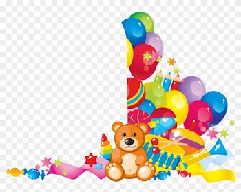Stock Photography Toy Picture Frame Illustration - Baby Teddy Bear With Balloon Png