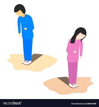 Stomache pain icon vector image