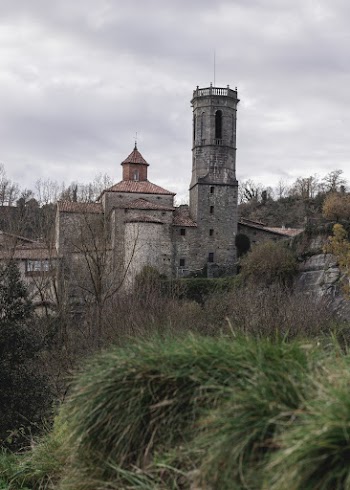 Stone Building during Cloudy Day