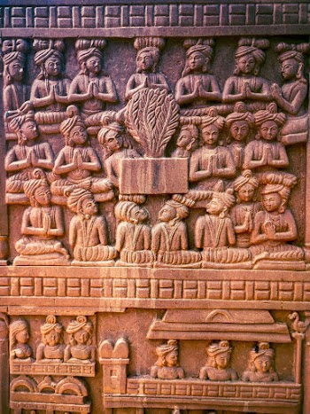 Stone Carved  Sculpture Of  Ancient Cultural  Influence