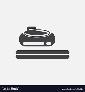 Stone for curling sport game vector image