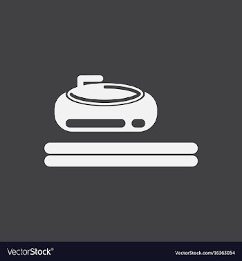 Stone for curling sport game vector image