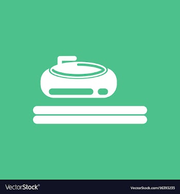 Stone for curling sport game vector image