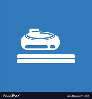 Stone for curling sport game vector image