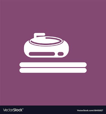 Stone for curling sport game vector image