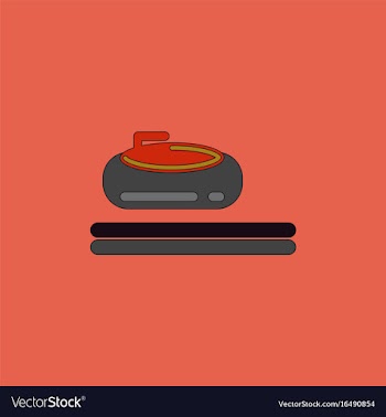 Stone for curling sport game vector image