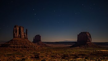 stone formation on desert