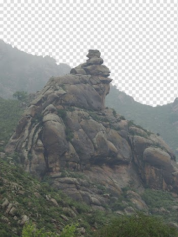 Stone Mountain Nature Landscape Illustration, Stone mountain natural landscape transparent background PNG clipart