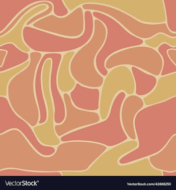 stone tile abstract oranges seamless pattern