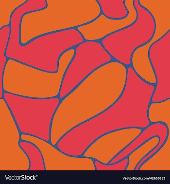 stone tile abstract oranges seamless pattern