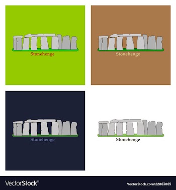 Stonehenge icon isolated on white background for vector image