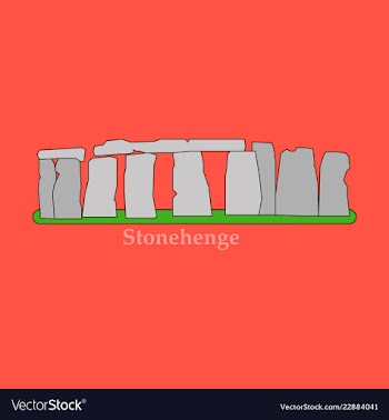 Stonehenge icon isolated on white background for vector image