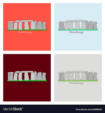 Stonehenge icon isolated on white background for vector image