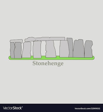 Stonehenge icon isolated on white background for vector image