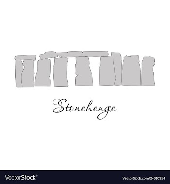 Stonehenge icon on white background stonehenge vector image
