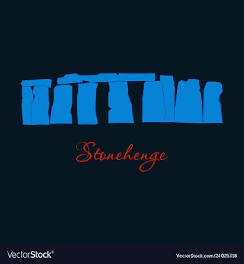Stonehenge icon on white background stonehenge vector image