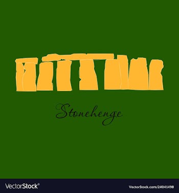 Stonehenge icon on white background stonehenge vector image