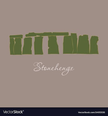 Stonehenge icon on white background stonehenge vector image