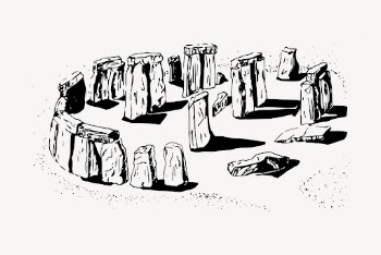 Stonehenge landmark clipart, vintage illustration | Free Vector - rawpixel