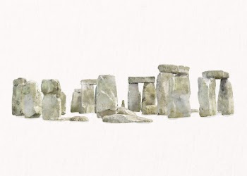 Stonehenge watercolor clip art illustration, | Free PSD Illustration - rawpixel