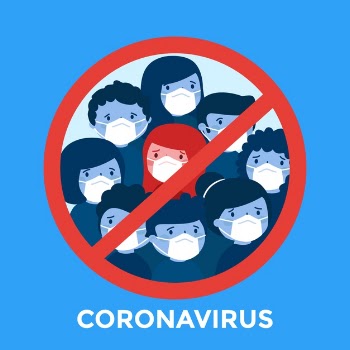 Stop coronavirus with people Free Vector