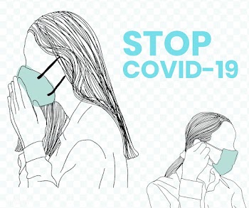Stop COVID-19 social template vector | Free  vector - 2305008
