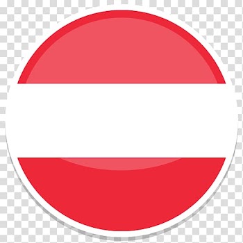 Stop illustration, circle line red font, Austria transparent background PNG clipart