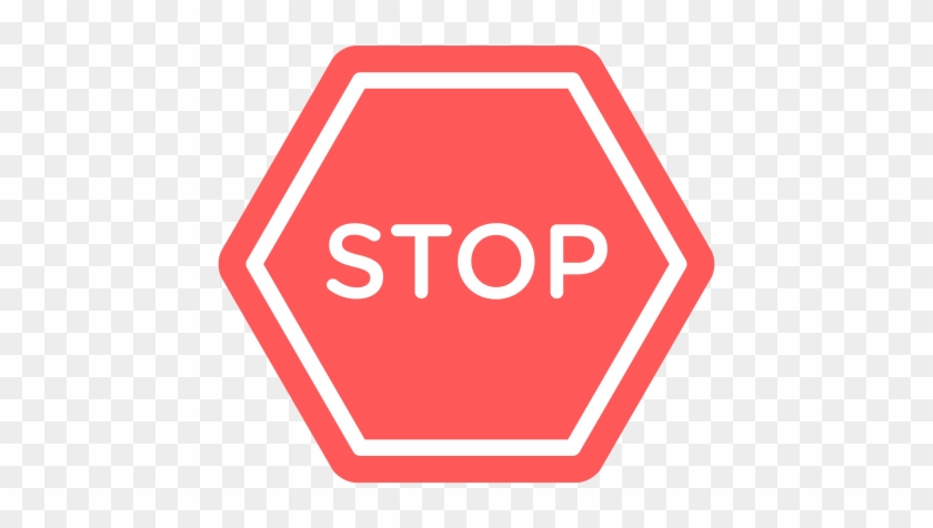 Stop It, Simple, Multicolor Icon - Stop Traffic Sign