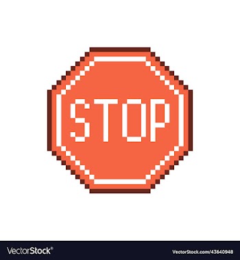 stop red road sign