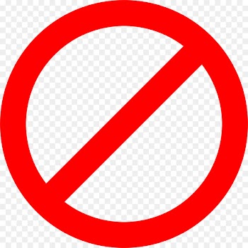 Stop sign No symbol Warning sign Red Clip art - Block Sign Cliparts 