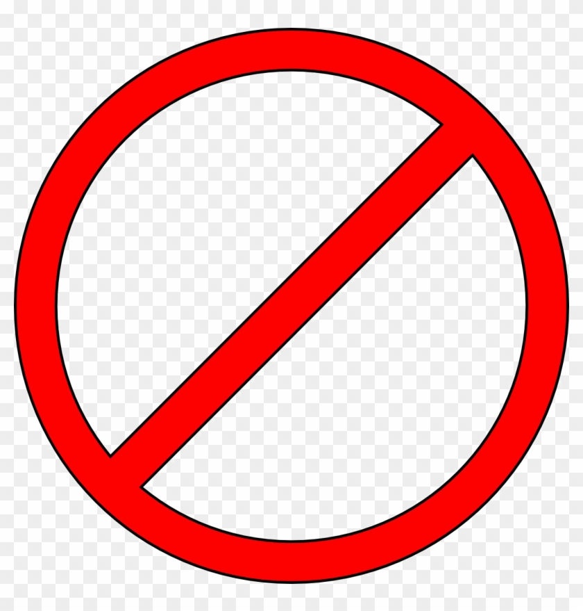 Stop Sign Png - Prohibition Symbol
