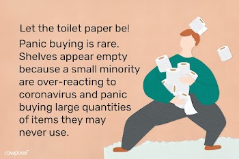 Stop the panic buying of toilet paper. This image is part our collabor.. | Free  illustration - 2331960