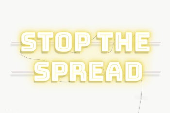 Stop the spread neon sign transparent png | Free  transparent png - 2307469