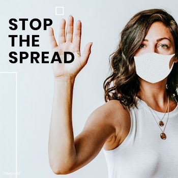 Stop the spread of coronavirus template mockup | Free  psd mockup - 2303247
