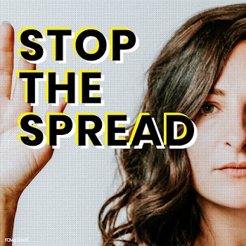 Stop the spread of coronavirus template mockup | Free  psd mockup - 2304874