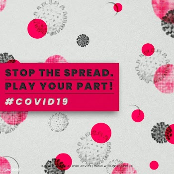 Stop the spread play your part during COVID-19 social template source .. | Free  illustration - 2323229