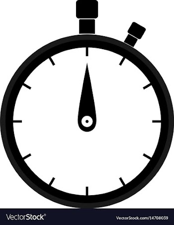 Stopwatch black color icon vector image