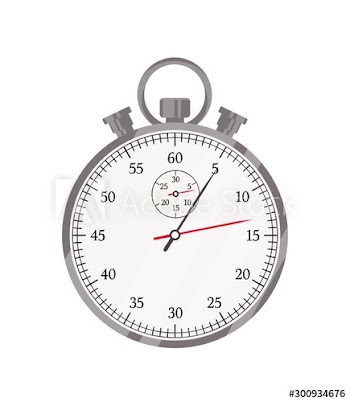 Stopwatch flat vector illustration