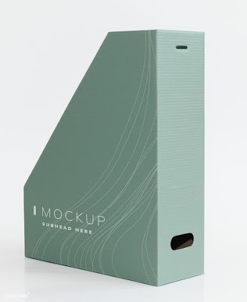 Storage box mockup for magazines | Free stock psd mockup - 525566