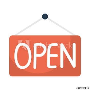 store open label hanging icon