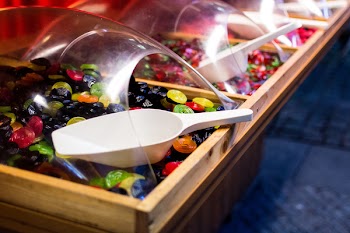 Store with sweet candies 