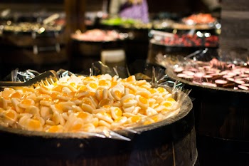 Store with sweet candies 