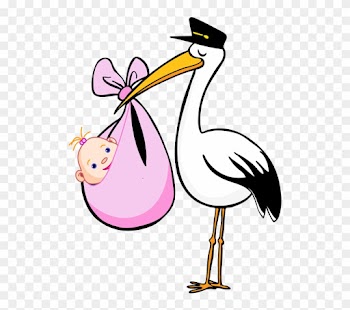 Stork &amp; Baby Clipart - Stork Clipart Boy