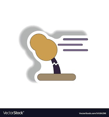 Storm and broken tree hurracian disaster strong vector image