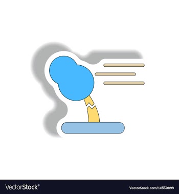 Storm and broken tree hurracian disaster strong vector image