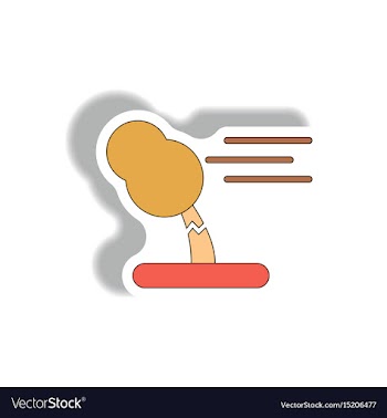 Storm and broken tree hurracian disaster strong vector image