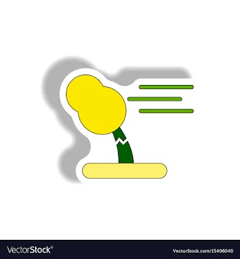 Storm and broken tree hurracian disaster strong vector image