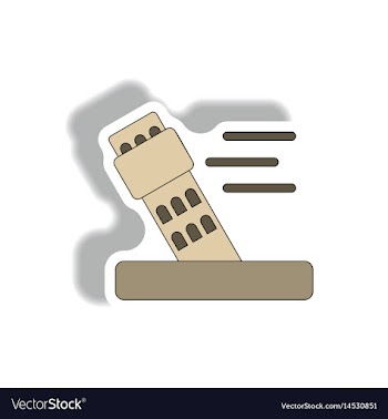 Storm and falling building hurracian disaster vector image